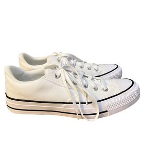 Converse Chuck Taylor All Star Low Top White Canvas Sneakers Men 8.5 Women 10.5